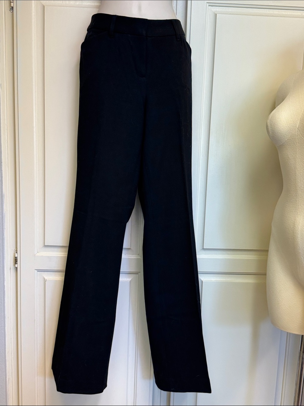 Vivienne Tam Black Wide-Leg Trousers Sz 4